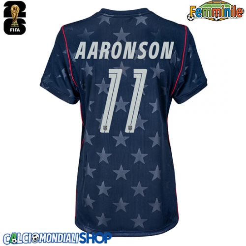 Maglie da calcio Stati Uniti Brenden Aaronson #11 Seconda Maglia Femminile Mondiali 2026  Manica Corta